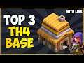 TOP 3 TH4 Base With Link in 2020 | Town Hall 4 Base Copy Link | COC Hybrid Base | Clash of Clans