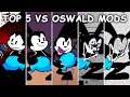 Top 5 VS Oswald Mods #2 - Friday Night Funkin'