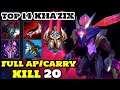 wild rift Kha'Zix - Top 14 Kha'Zix Gameplay (Carry kill20)Best build Kha'Zix