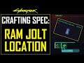 Cyberpunk 2077 - Ram Jolt Crafting Spec Location