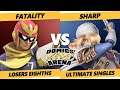 Domics Atomic Arena SSBU - Fatality (Captain Falcon) Vs. NEST | Sharp (ZSS, Sheik) Ultimate Top 8