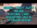 Grand Theft Auto ONLINE Playing Card 38 Rockford Hills Storage Room