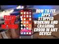 How to Fix App Stopped Working and Crashing Error on Android Devices- 2021 New Method