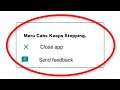 How To Fix Meru Cabs Apps Keeps Stopping Error Android & Ios - Fix Meru Cabs App Not Open Problem