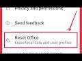 How To Reset Office || Erase local data and user profiles in Microsoft Office Android