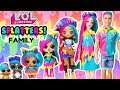 LOL Surprise DIY Famliy SPLATTERS Fun Craft With Barbie and Ken LOL Families Cupcake Squad