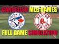 MLB the Show 20 - Toronto Blue Jays vs Boston Red Sox - Canceled MLB Games - Simulation Nation