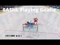 Playing NHL 21 EASHL Goalie EP2