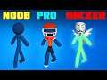 Stickman Dash Noob Vs Pro Vs Hacker