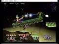 Super Smash Bros 64 - Link and Fox vs Samus and Captain Falcon (Battle 12)