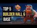 Top 5 Best BH6 Base With Link | Best Builder Hall 6 Base w/Link Anti 1 Star | Clash of Clans