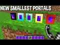 WHAT if BUILD NEW SMALLEST PORTALS in Minecraft ? NEW DIMENSION !