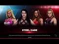 WWE 2K20 Paige Alt. VS Nikki Bella,Charlotte,Natalya Fatal 4-Way Steel Cage Match