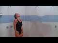 Yasmine Bleeth One-Piece Black Swimsuit Shower Scene