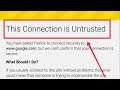 How To Fix Firefox Browser This Connection is Untrusted Problem Solve