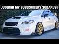 I JUDGE MY SUBSCRIBERS CARS! Subaru WRX/STI Reviews