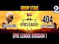 Mudgolems vs Just Error (SumaiL) Game 2 | Bo3 | Group Stage Epic League Division 1 | Dota 2 Live