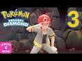 Pokémon Brilliant Diamond Gameplay Walkthrough Part 3 - Oreburgh Gym Leader Roark