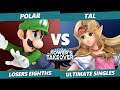 Towers Takeover 15 Top 8 - Polar (Luigi) Vs. Tal (Zelda) SSBU Ultimate Tournament