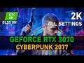 Cyberpunk 2077 | RTX 3070 | 2K, all settings tested