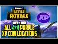 Fortnite 2 Season 3 Week 1 All Purple XP Coin Locations