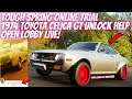 FORZA HORIZON 4-SPRING ONLINE TRIAL HELP LET'S GO PLACES-OPEN LOBBY-UNLOCK RARE 74 CELICA LIVe!
