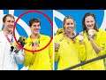 Olympian breaks leg in race, has the need for speed!