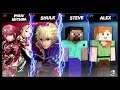 Super Smash Bros Ultimate Amiibo Fights  – Pyra & Mythra #378 Pyra & Shulk vs Steve & Alex