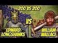 200 EDWARD LONGSHANKS vs 200 WILLIAM WALLACE | AoE II: Definitive Edition