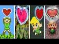 Evolution Of Link Obtaining A Heart Container In Legend Of Zelda Games