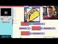 MakeCode Minute: Arcade Projectile Tacos @adafruit @johnedgarpark #adafruit @MSMakeCode #makecode