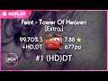 osu! | Aricin | Feint - Tower Of Heaven (You Are Slaves) [Extra] +HDDT 99.70% FC | 677pp | #1 (HD)DT