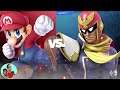 Time Super Mario vs Time Capitão Falcão no Super Smash Bros Ultimate - 2 Players