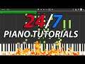 24/7 Anime Piano Tutorials [Synthesia]