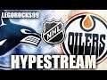 CANUCKS VS OILERS HYPE STREAM 2021 NHL SEASON (HUGE HUT PACK OPENING—ULTIMATE, ELITE, PLAYERS PACKS)