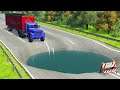 Cars vs Giant Water Pit #2 - BeamNG.Drive