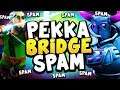 TOP LADDER with BEST PEKKA BRIDGE SPAM DECK! - CLASH ROYALE