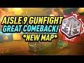 AISLE 9 GUNFIGHT! *NEW MAP* GREAT COMEBACK! Funny Moments/ Custom Games