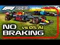Can You Beat 0% AI WITHOUT BRAKING on the F1 2021 Game?!