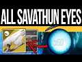 Destiny 2 | ALL Eye's of SAVATHUN Locations! FAST Ruinous Effigy Catalyst & Hive-God Optometrist!