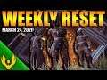 Destiny 2 Weekly Reset March 24, 2020 New Seraph Bunker & Legendary Lost Sector Iron Banner Bow