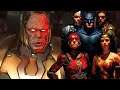 Falas entre Darkseid e a Liga da Justiça em Injustice 2