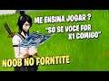 FINGI SER NOOB E FUI X1 NO FORTNITE