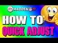 How To Quick Adjust In Madden 19 Like A Pro!!