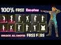 HOW TO UNLOCK ALL EMOTES IN FREE FIRE FOR FREE | எல்ல EMOTE  இலவசமாக வாங்குவது எப்படி?  100% Working