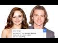 Joey King & Joel Courtney Answer the Web's Most Searched Questions | WIRED
