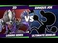 S@X 342 Losers Semis - ZD (Wolf) Vs. Dingus Joe (Game & Watch) Smash Ultimate - SSBU