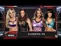 WWE 2K16 Stephanie McMahon,Summer Rae VS Emma,Layla Elimination Tag Match