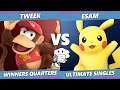 GOML 2020 SSBU - TSM | Tweek (Diddy Kong) Vs. PG | ESAM (Pikachu) Ultimate Winners Quarters
