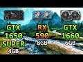 GTX 1650 SUPER 4GB vs RX 590 8GB vs GTX 1660 6GB | PC Gaming Benchmark Test